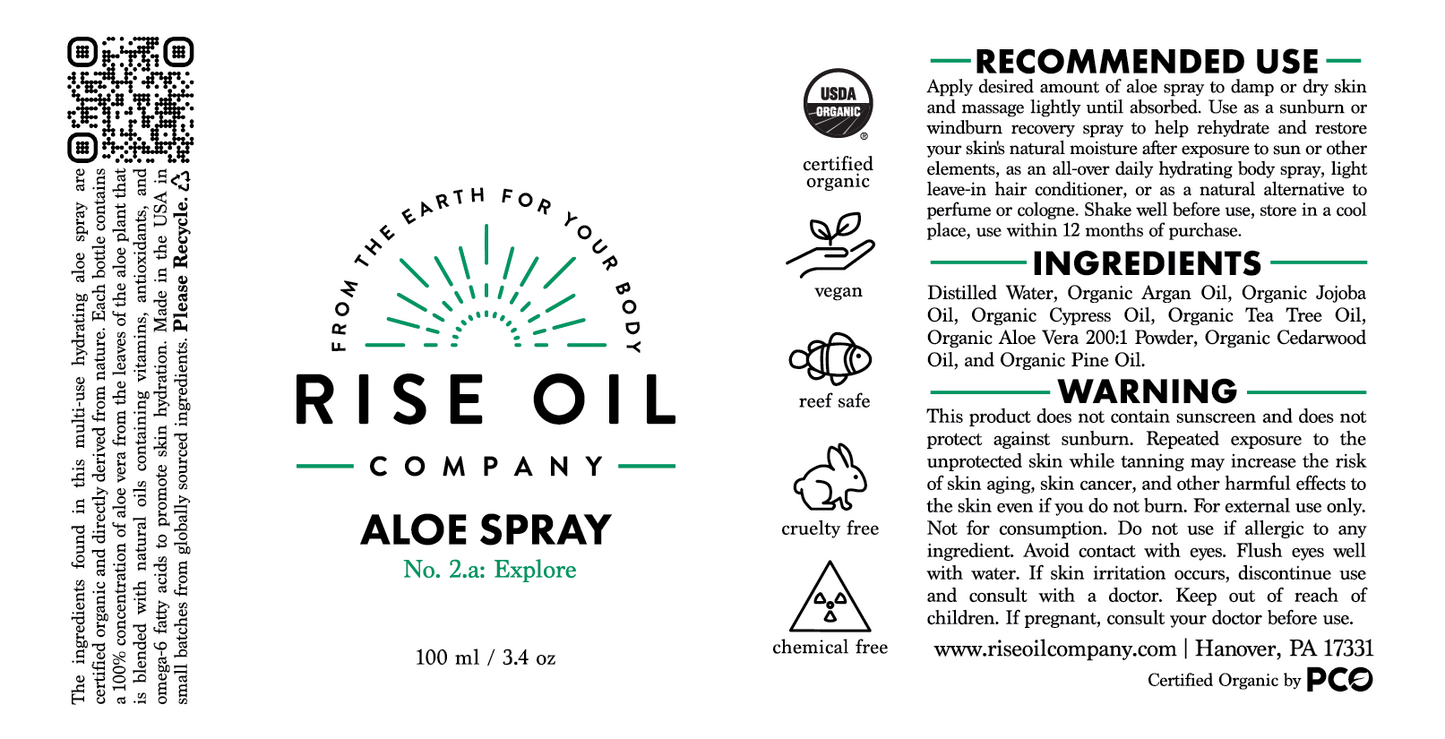 No. 2a: Explore Aloe Spray