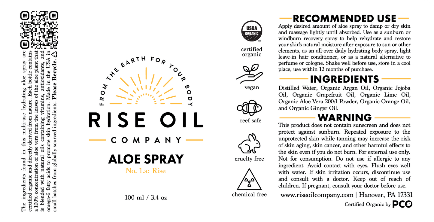 No. 1a: Rise Aloe Spray