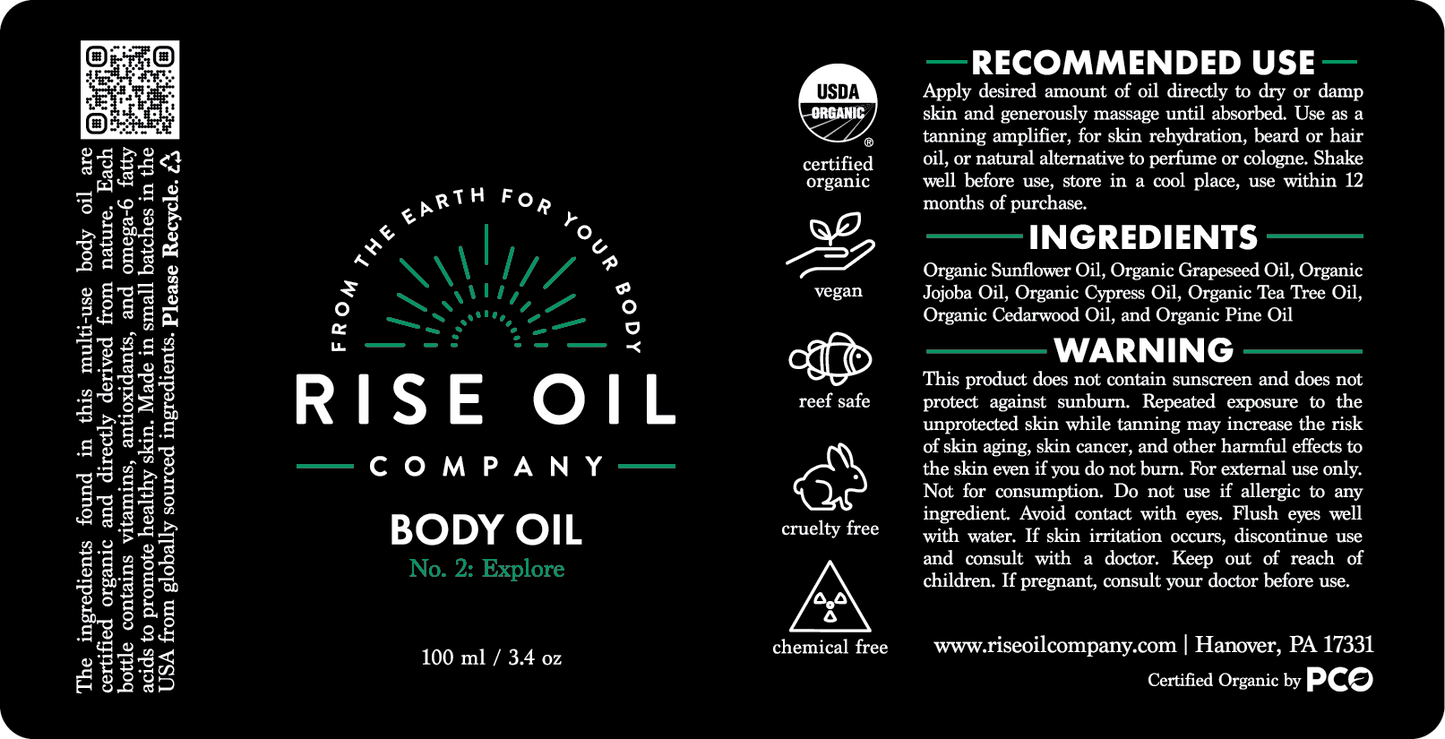 No. 2: Explore Body Oil