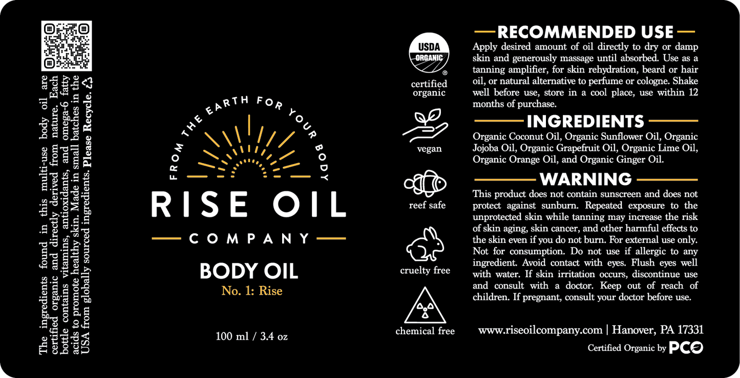 No. 1: Rise Body Oil